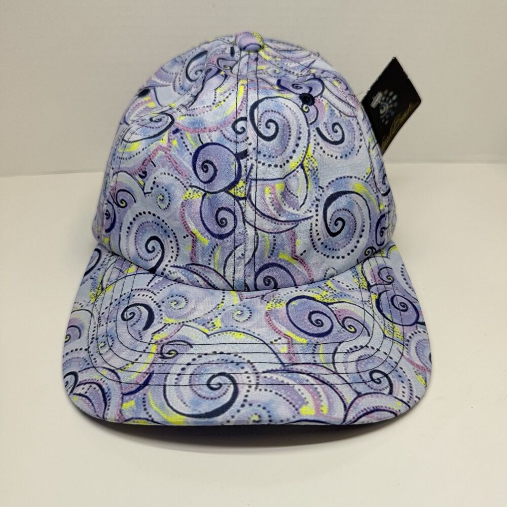 Laurel Burch Lavender Swirl Baseball Cap One Size New